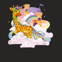 Rainbow Magical Girafficorn Africa Animal Giraffe  Ladies Fitted T-shirt | Artistshot