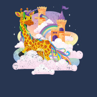 Rainbow Magical Girafficorn Africa Animal Giraffe  Ladies Denim Jacket | Artistshot