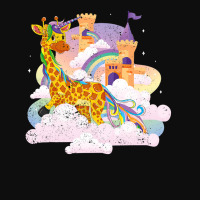 Rainbow Magical Girafficorn Africa Animal Giraffe  Crop Top | Artistshot