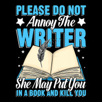 Please Do Not Annoy Funny Novelist Writer Author W Men's Long Sleeve Pajama Set | Artistshot