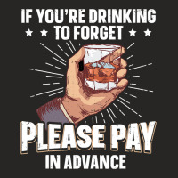 Please Pay In Advance Funny Bartender 2 Ladies Fitted T-shirt | Artistshot