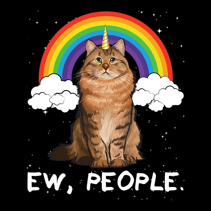 Rainbow Siberian Ew People Unicorn Cat Pocket T-Shirt by AleaAlmondz | Artistshot