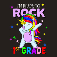 Rock 1st Grade Dabbing Unicorn Girls Back To Schoo Tank Top | Artistshot