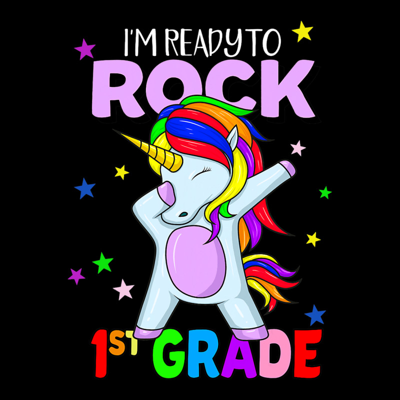 Rock 1st Grade Dabbing Unicorn Girls Back To Schoo Zipper Hoodie by AlicenHewlett | Artistshot