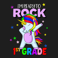 Rock 1st Grade Dabbing Unicorn Girls Back To Schoo Classic T-shirt | Artistshot