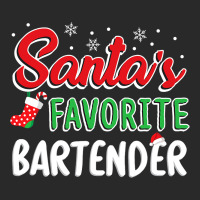 Santas Favorite Bartender T Shirt Cute Xmas Party  Printed Hat | Artistshot