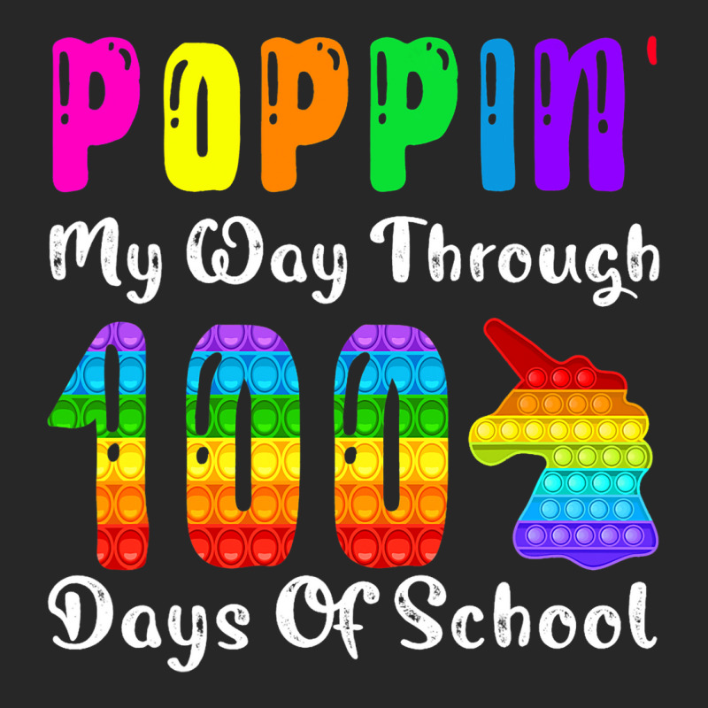 Poppin My Way Through 100 Days Of School Unicorn P Men's T-shirt Pajama Set | Artistshot