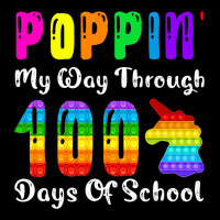 Poppin My Way Through 100 Days Of School Unicorn P Long Sleeve Shirts | Artistshot