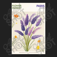 Flower Market - Purple Flower Paris Basic T-shirt | Artistshot