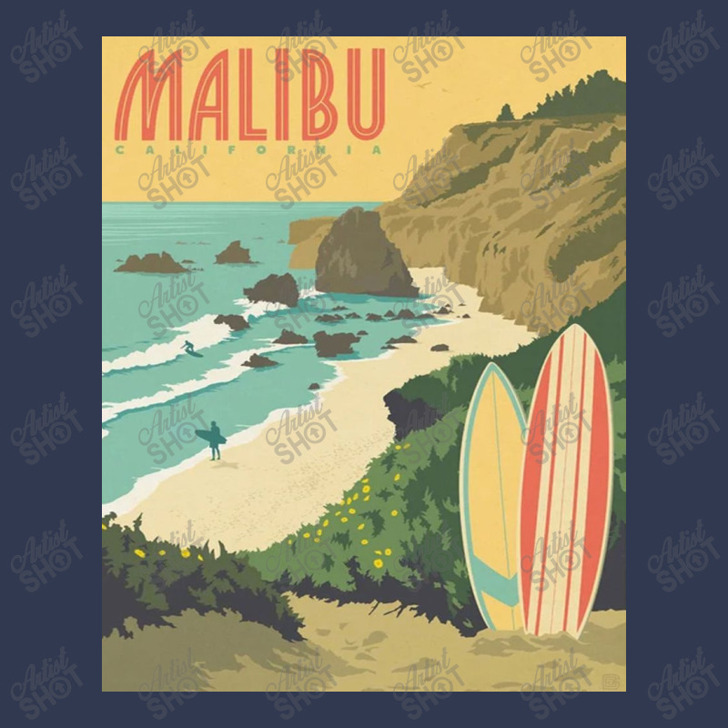 Malibu Calivornia Beach Basic T-shirt by Mariartin | Artistshot