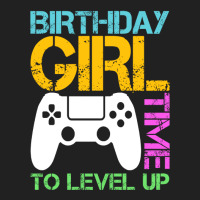 Birthday Girl Time To Level Up Funny Retro Video Gamer T-shirt Basic Youth T-shirt | Artistshot