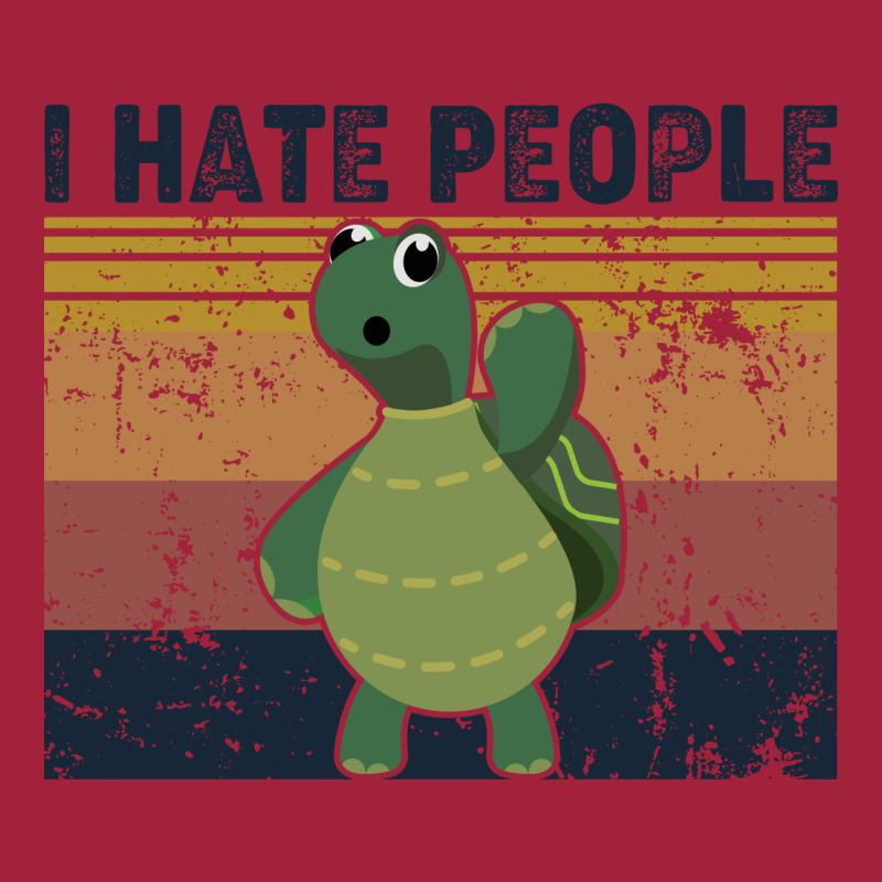 I Hate People Retro Vintage Turtle Basic Youth T-shirt by vip.pro123 | Artistshot