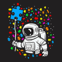 Autism T  Shirt Astronaut Balloon Autism Space T  Shirt T-shirt | Artistshot