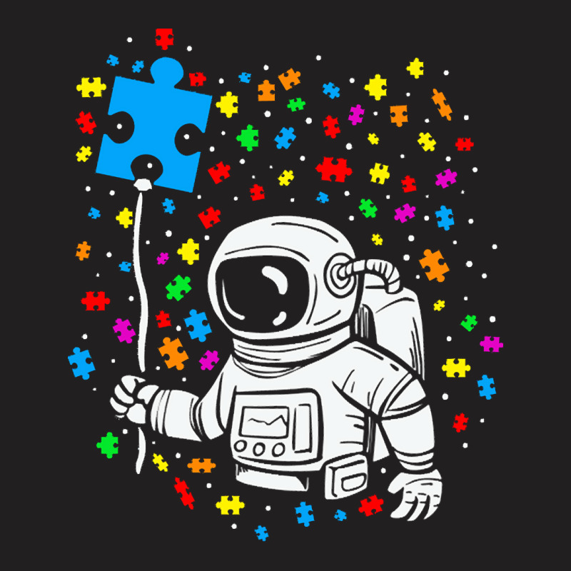 Autism T  Shirt Astronaut Balloon Autism Space T  Shirt T-Shirt by abigayle98988 | Artistshot