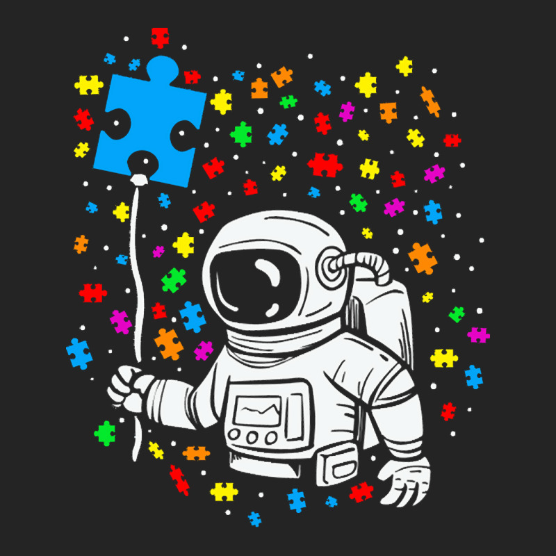 Autism T  Shirt Astronaut Balloon Autism Space T  Shirt 3/4 Sleeve Shirt by abigayle98988 | Artistshot