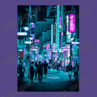 Tokyo Neon Night Synthwave Basic T-shirt | Artistshot