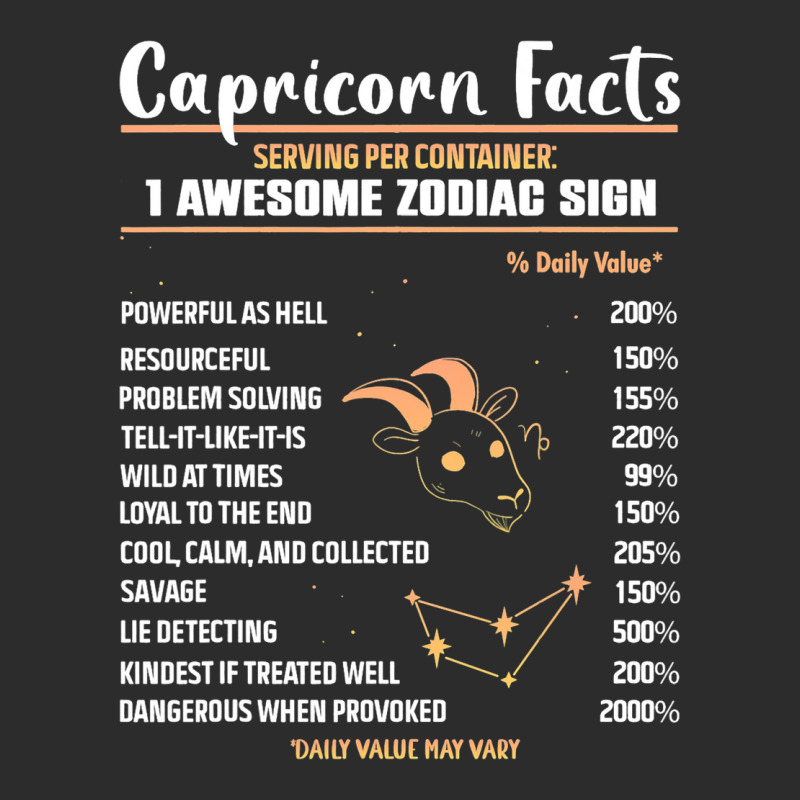 Capricorn Facts Birthday Zodiac Sign 2 Exclusive T-shirt | Artistshot