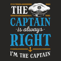 Boat Captain Motorboat Boating Sailing Sailor Boat Ladies Fitted T-shirt | Artistshot