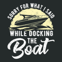 Boat Captain Motorboat Boating Sailing Sailor Boat Women's Triblend Scoop T-shirt | Artistshot