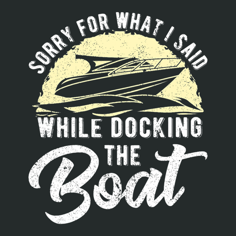 Boat Captain Motorboat Boating Sailing Sailor Boat Women's Triblend Scoop T-shirt by Vibrantora | Artistshot