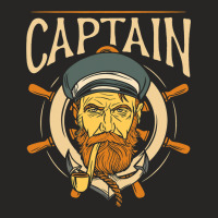 Captain Ship Skipper Boat Owner Lover Ladies Fitted T-shirt | Artistshot