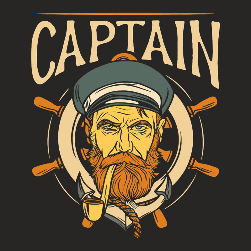 Captain Ship Skipper Boat Owner Lover Ladies Fitted T-Shirt by RebeccaBradi | Artistshot