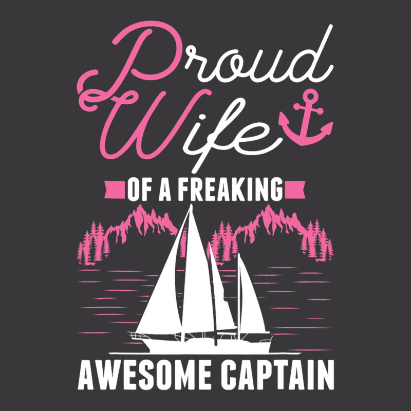 Captains Wife Sailing Boat Boater Sailor Captain Ladies Curvy T-Shirt by AnamarieStrawn | Artistshot