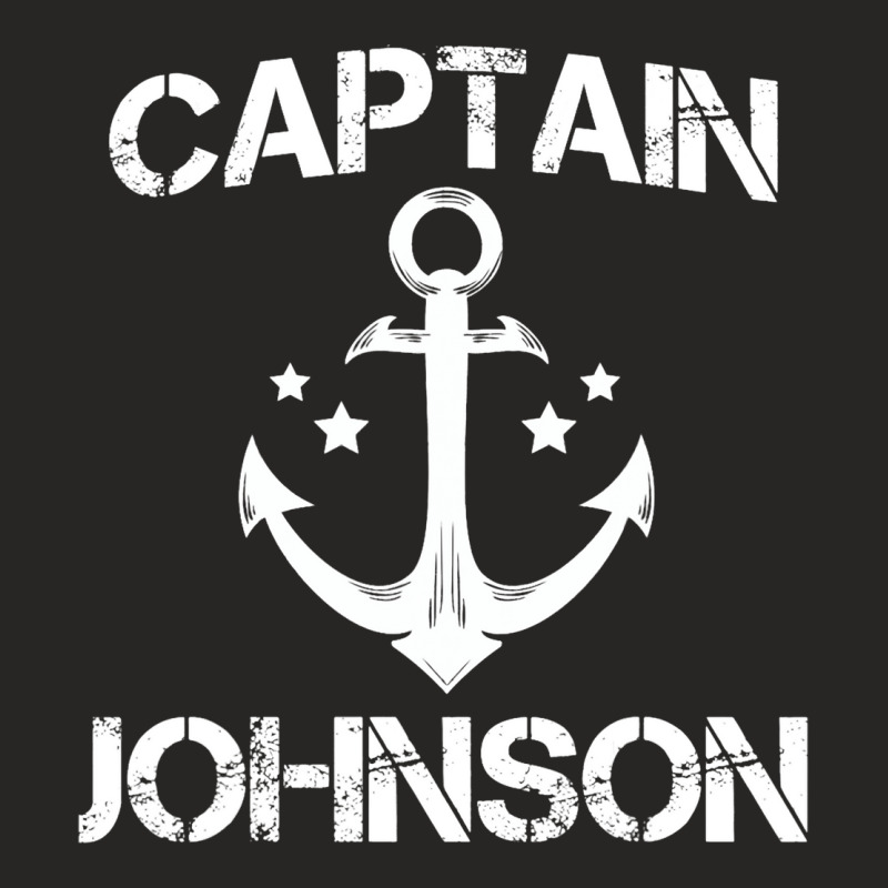 Captain Johnson Funny Birthday Personalized Surnam Ladies Fitted T-Shirt by DilynnRinker | Artistshot