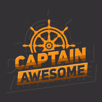 Captain Awesome Anchor Sailing Sailor Sail Vintage Hoodie | Artistshot