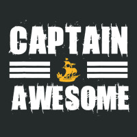 Captain Awesome Sailing Sailor Sail Women's Triblend Scoop T-shirt | Artistshot