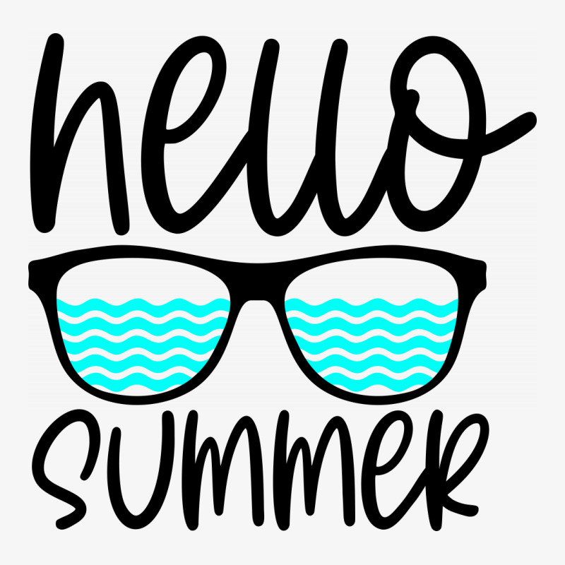 Hello Summer Ladies Fitted T-shirt | Artistshot