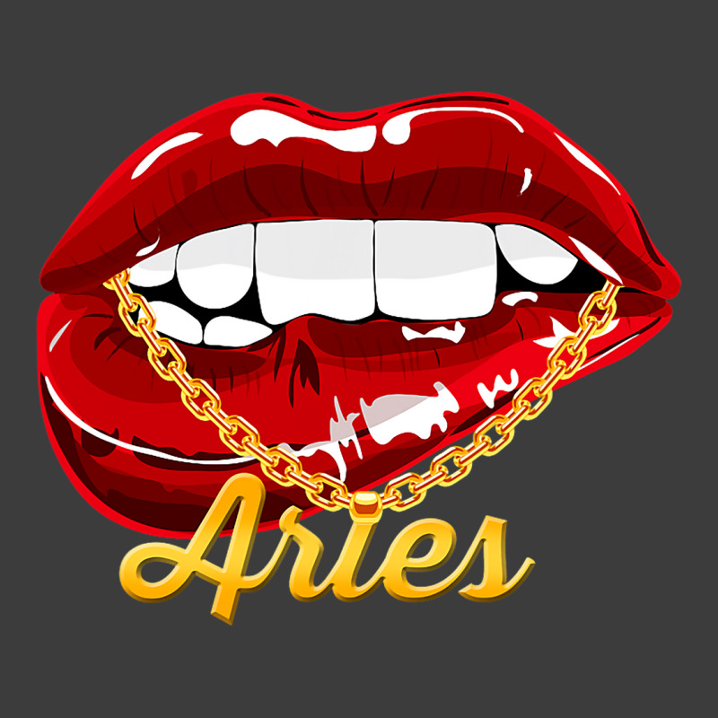 Aries Girl Juicy Lips Gold Chain Astrology Zodiac  Men's Polo Shirt by CalliopEasley | Artistshot