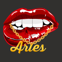 Aries Girl Juicy Lips Gold Chain Astrology Zodiac  Champion Hoodie | Artistshot