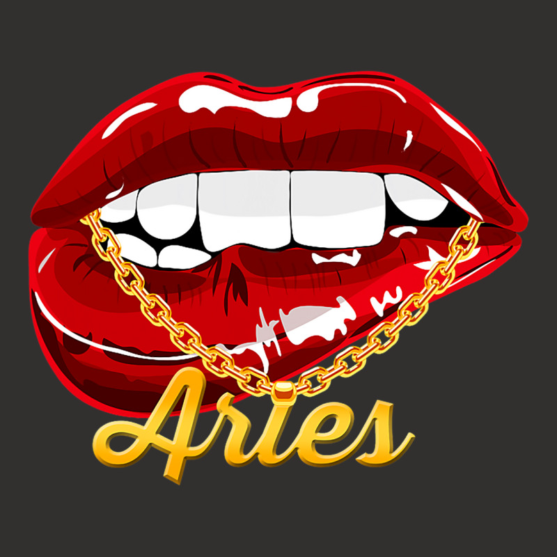 Aries Girl Juicy Lips Gold Chain Astrology Zodiac  Champion Hoodie by CalliopEasley | Artistshot