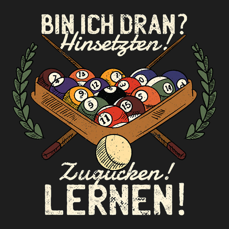 Bin Ich Dran Sitten Zugucken Learn Billiards Snook Classic T-shirt by Elegantset | Artistshot