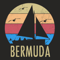 Bermuda Vintage Sailing Sailboat Sailor Souvenir G Ladies Fitted T-shirt | Artistshot