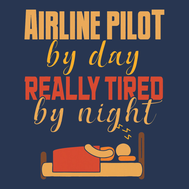 Airline Pilot By Day Really Tired By Night Men Denim Jacket | Artistshot