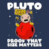 Amateur Astronomy Pluto Proof That Size Matters So Men Denim Jacket | Artistshot