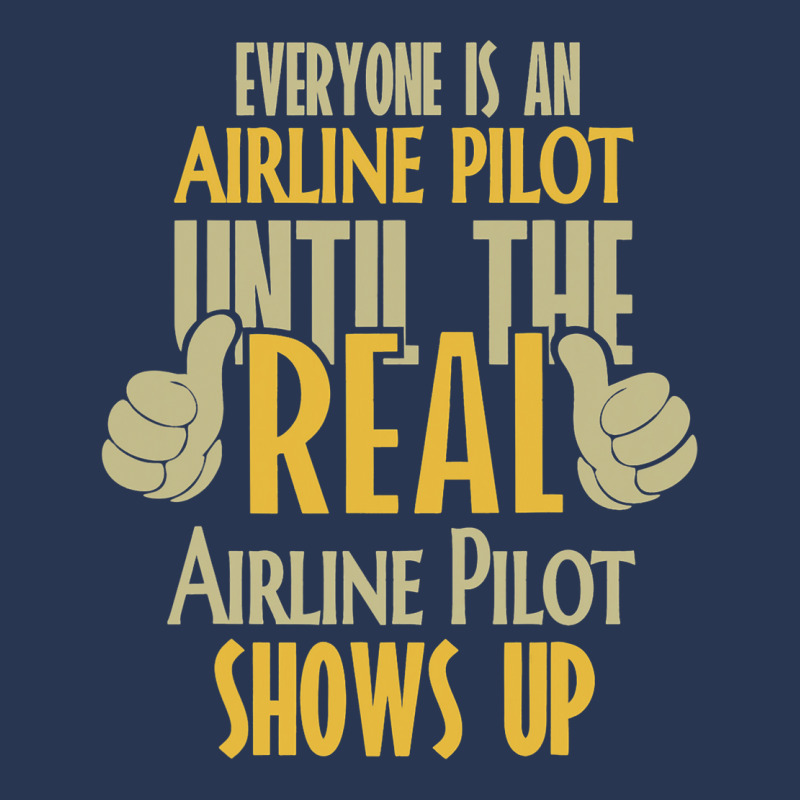 Airline Pilot Until The Real One Shows Up Men Denim Jacket | Artistshot