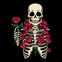 Romantic Rose Skeleton Youth Zipper Hoodie | Artistshot