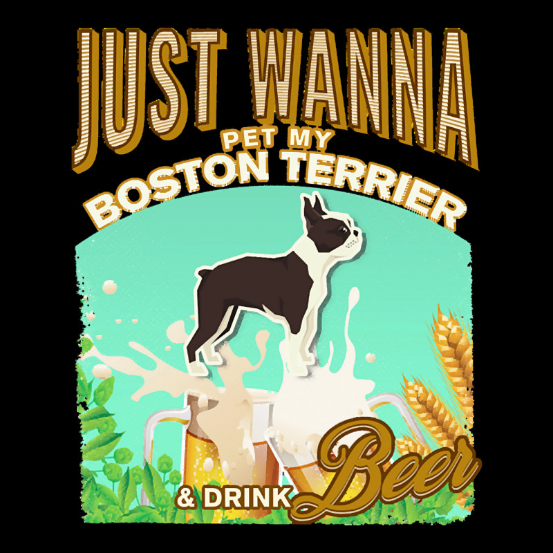 Boston Terrier T  Shirt Dog Owner, Just Wanna Pet My Boston Terrier & Men's 3/4 Sleeve Pajama Set | Artistshot