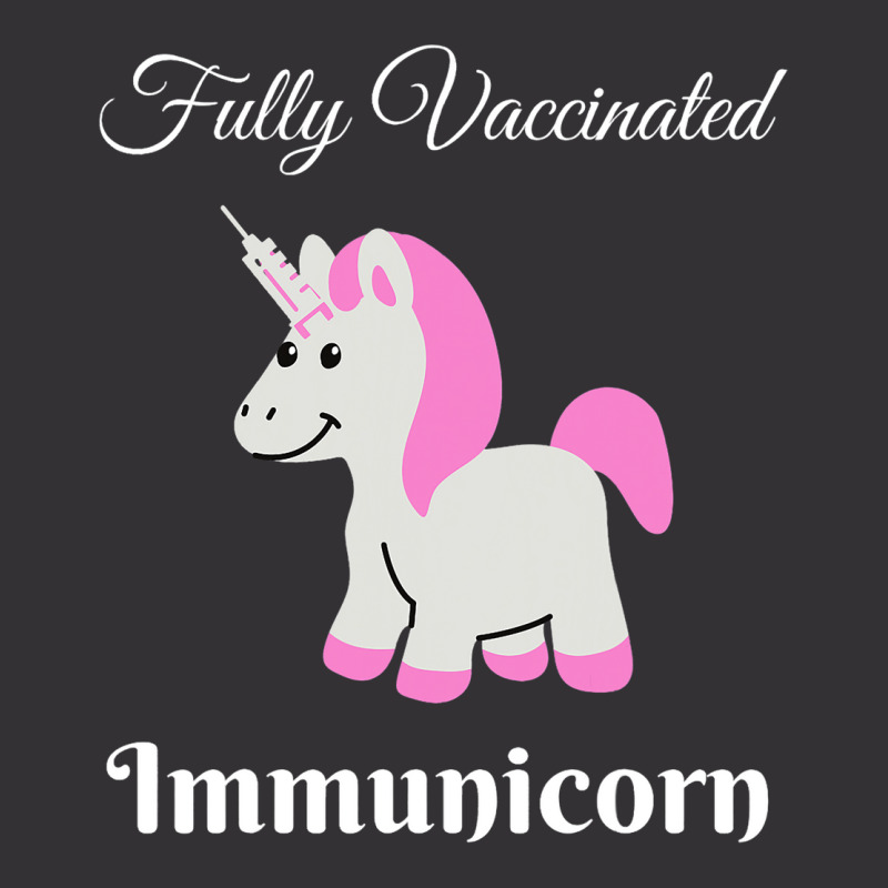 Fully Vaccinated Immunicorn Cute Unicorn Pun Pro V Vintage Hoodie by CharleaPeguer | Artistshot