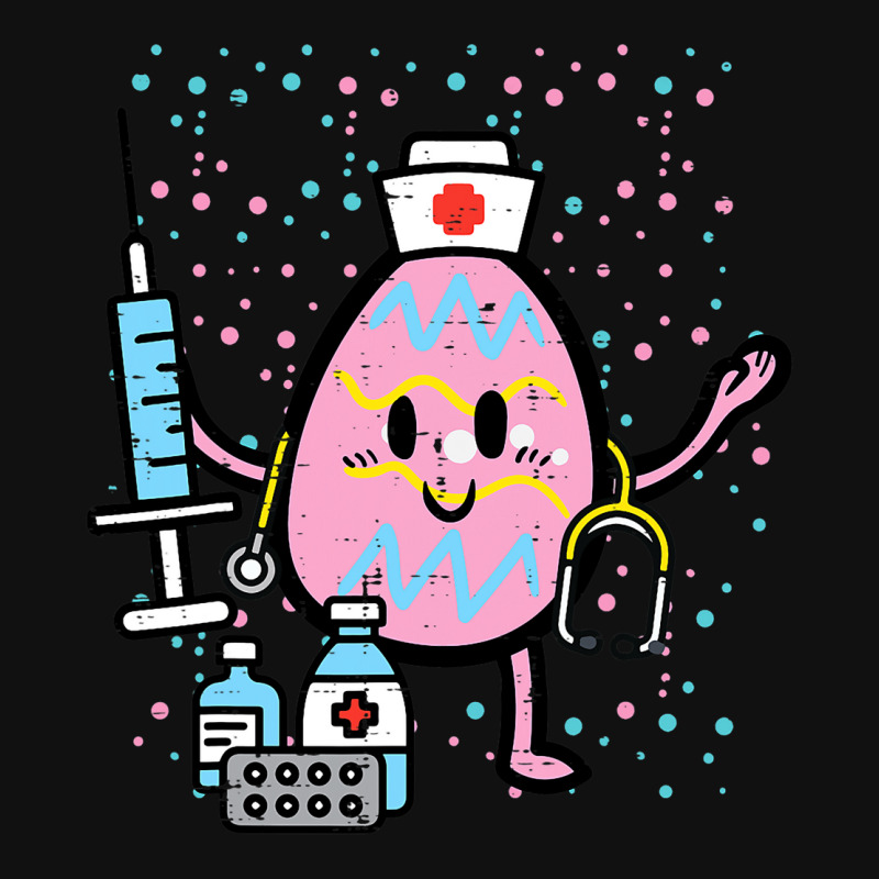 Easter Egg Nicu Nurse Cute Picu Baby Rn Er Scrub T Metal Print Vertical | Artistshot