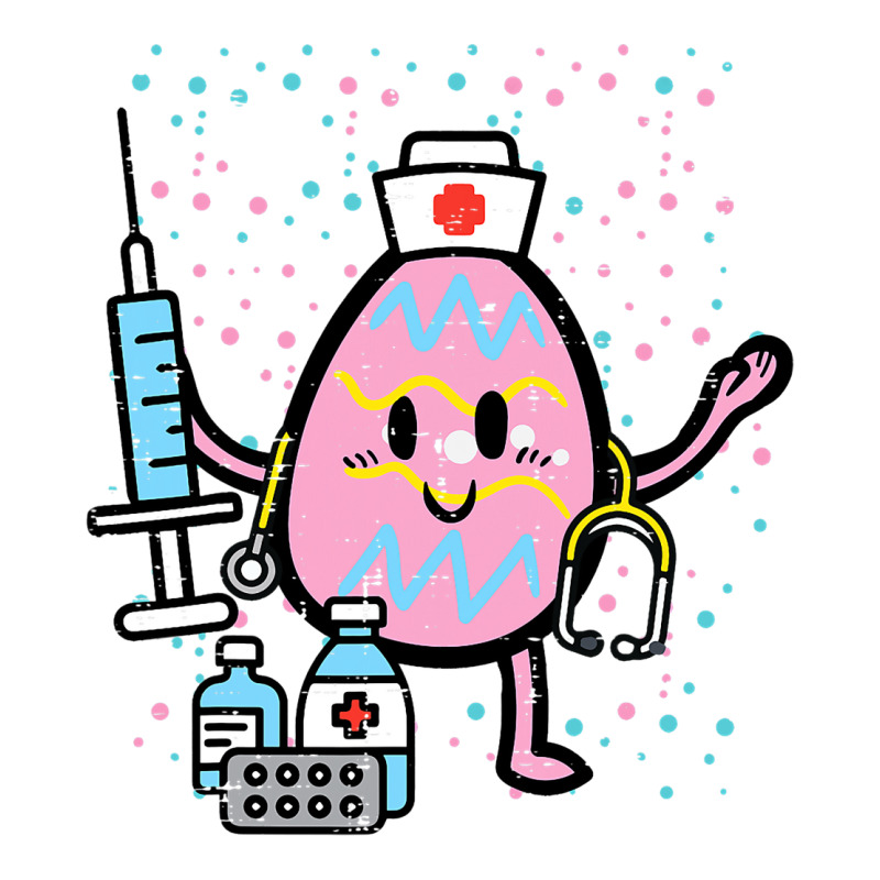 Easter Egg Nicu Nurse Cute Picu Baby Rn Er Scrub T Sticker | Artistshot