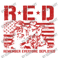 Red Friday Remember Everyone Deployed Vintage American Flag Us Solder Sticker | Artistshot