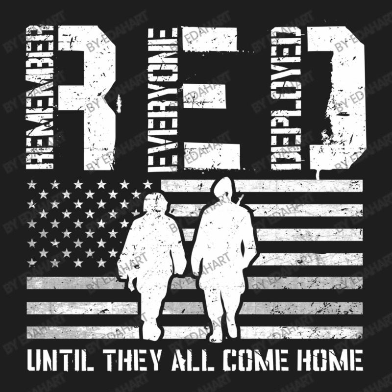 Red Friday Until They All Come Home American Flag Solder Military Supp Classic T-shirt | Artistshot