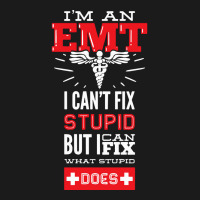 I Am An Emt I Cant Fix Stupid But I Can Fix What Stupid Does Pullover Full-length Apron | Artistshot