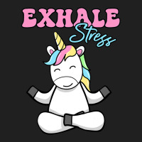 Exhale Stress Meditation Meditating Unicorn For Wo Ladies Polo Shirt | Artistshot