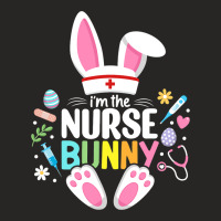 Easter Nurse Bunny Happy Easter Egg Stethoscope Nu Ladies Fitted T-shirt | Artistshot