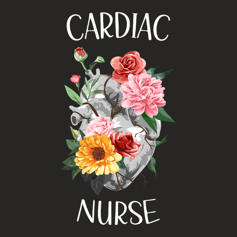 Flower Heart Medical Hospital Cardiology Cardiac N Ladies Fitted T-Shirt by JavionGranger | Artistshot